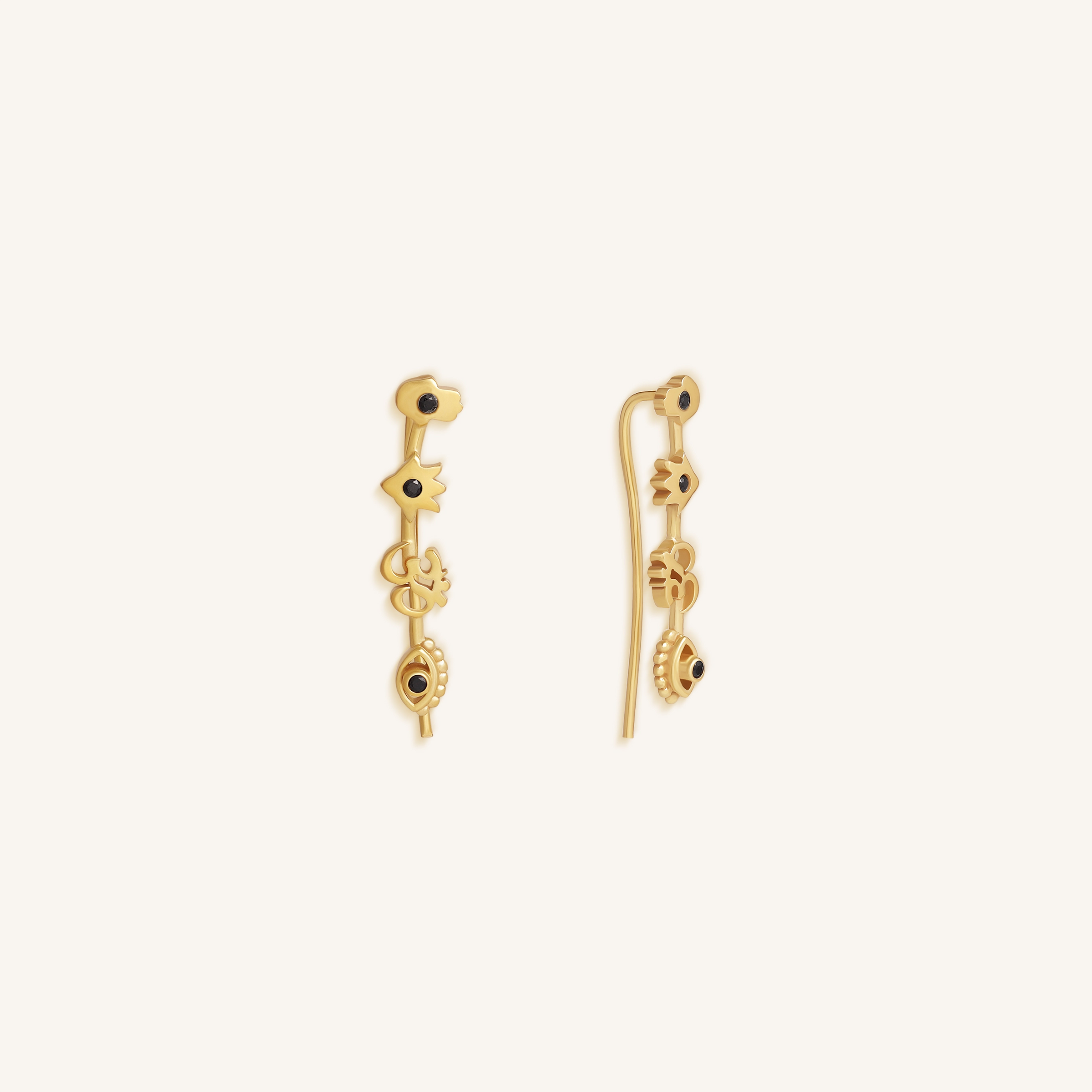 Mystic Guardians Multi-Stone Ear Climbers