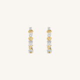 Guiding Light Multi-Charm Gold Hoop Earrings