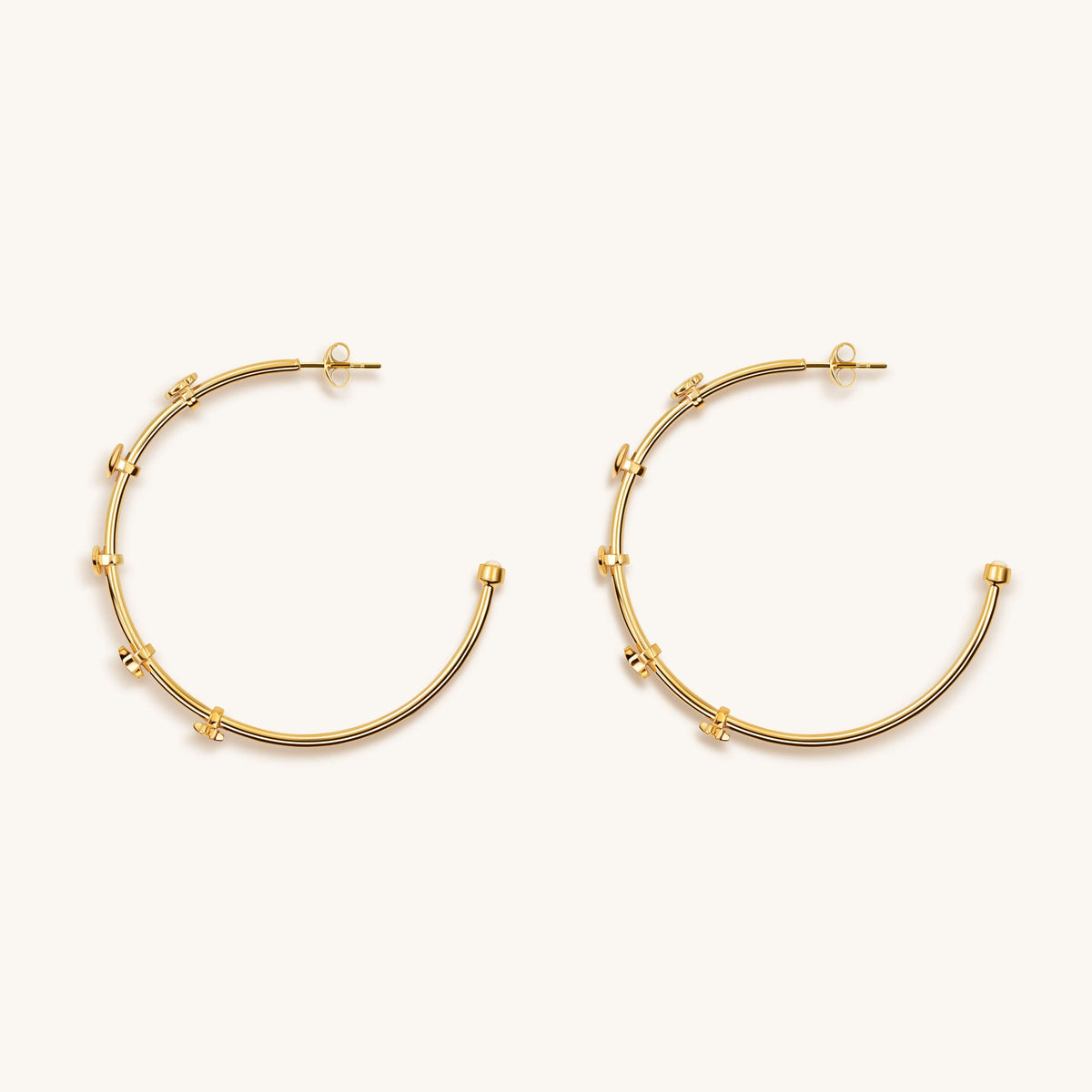 Feminine Spirituality - Multi Symbol Hoop Earrings