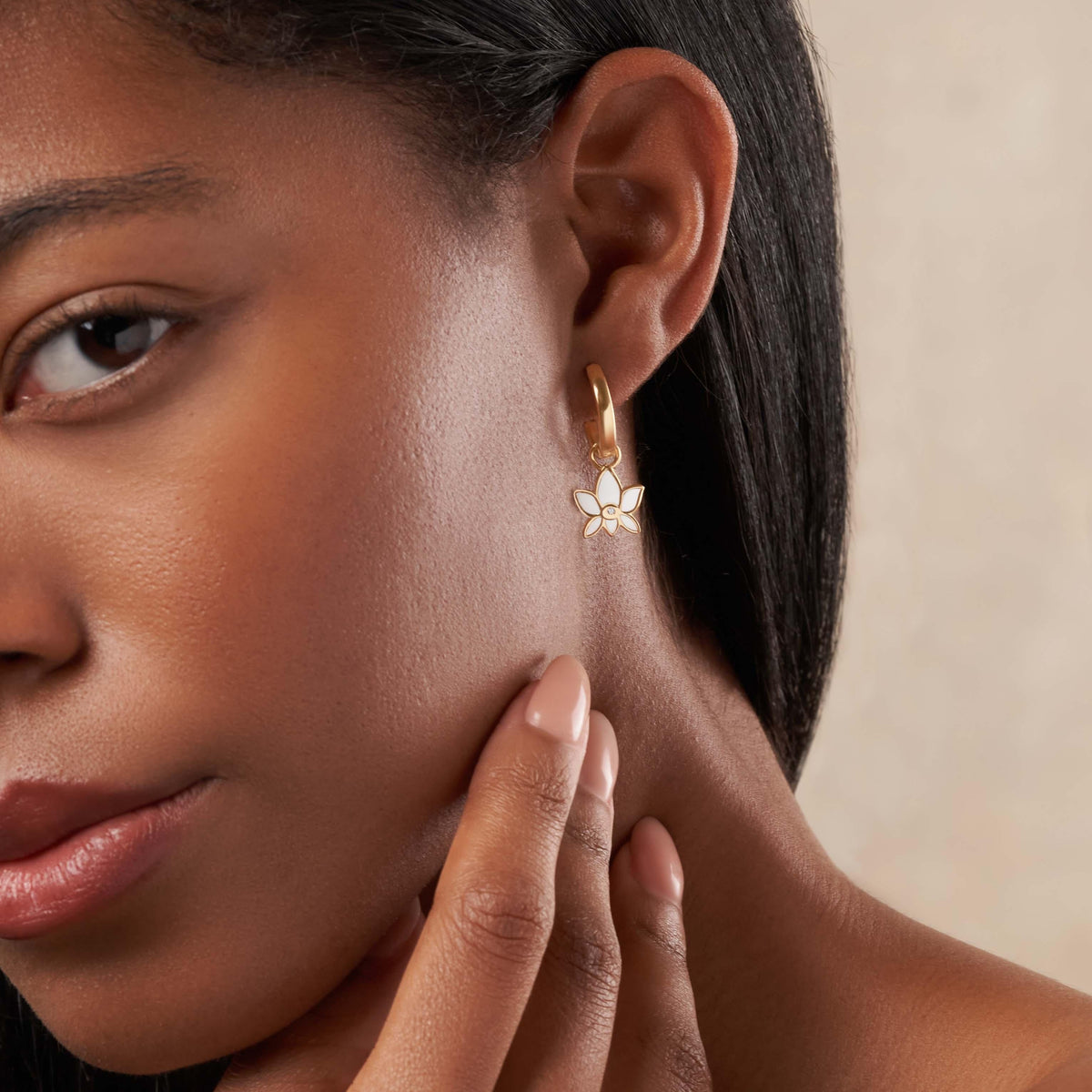 Flow of Energy Gold Hoop Earrings