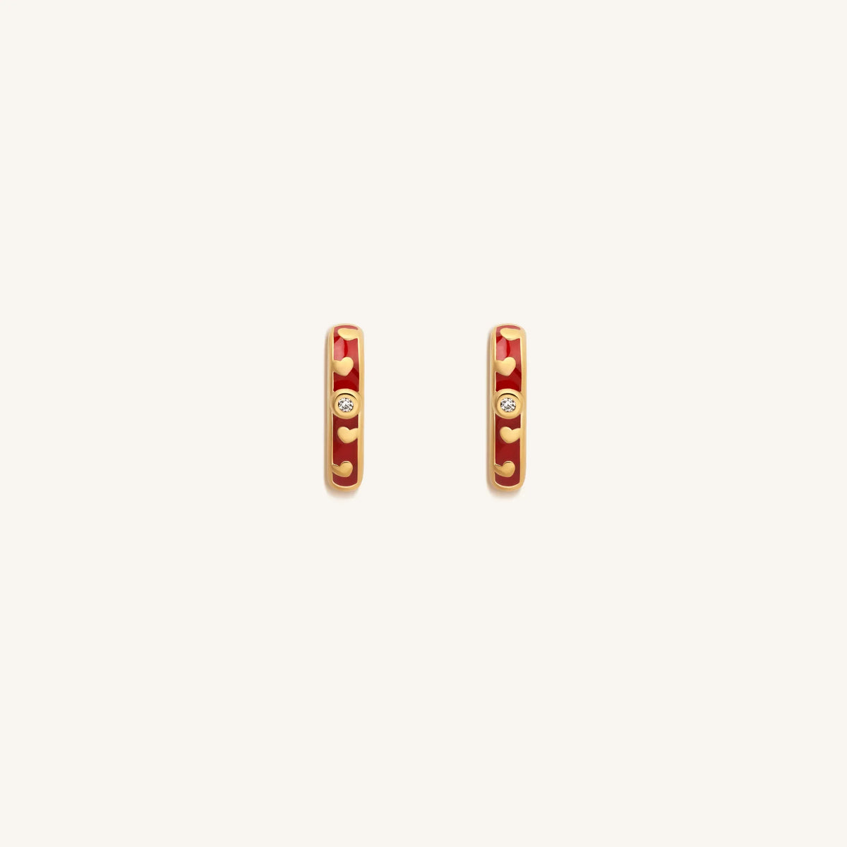 Limitless Love Gold Heart Hoop Earrings