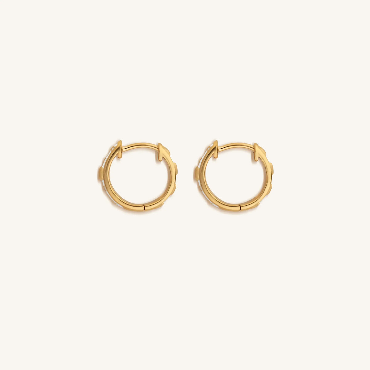 Ethereal Existence Gold Star Hoop Earrings