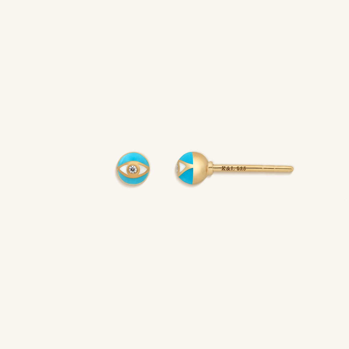 Awakened Purpose Evil Eye Diamond Earrings