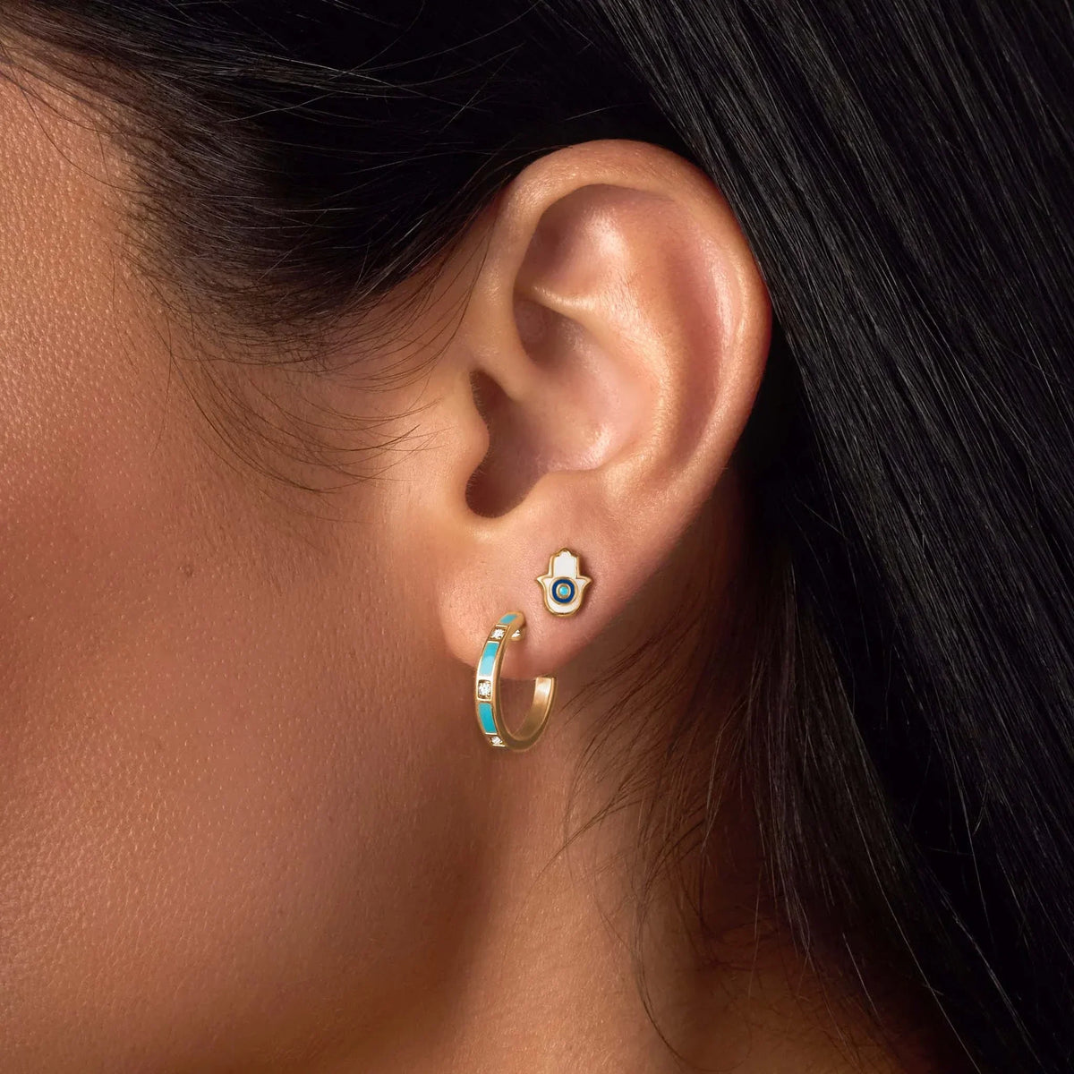 Forever Guided Hamsa Earrings