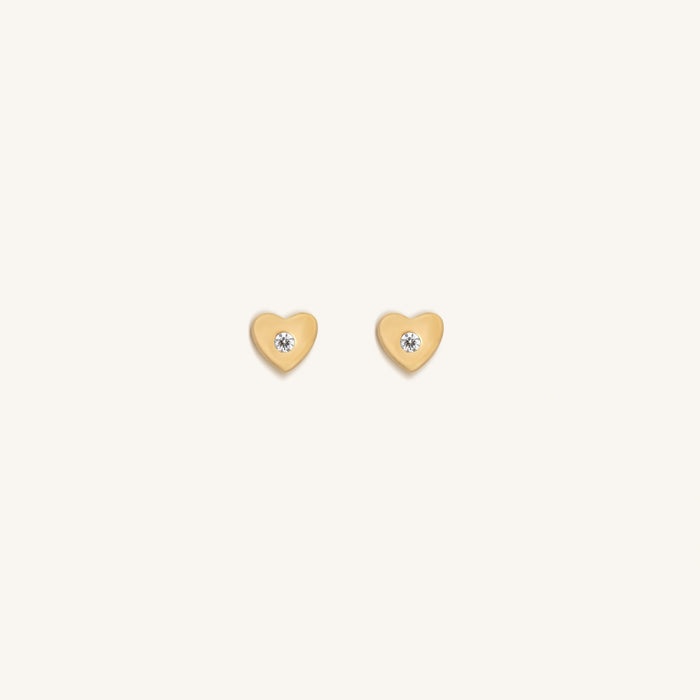 Pure Intentions Diamond Heart Earrings