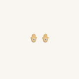 Peaceful Vibrations Diamond Hamsa Earrings
