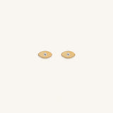 Uplifted Awareness Diamond Evil Eye Earrings