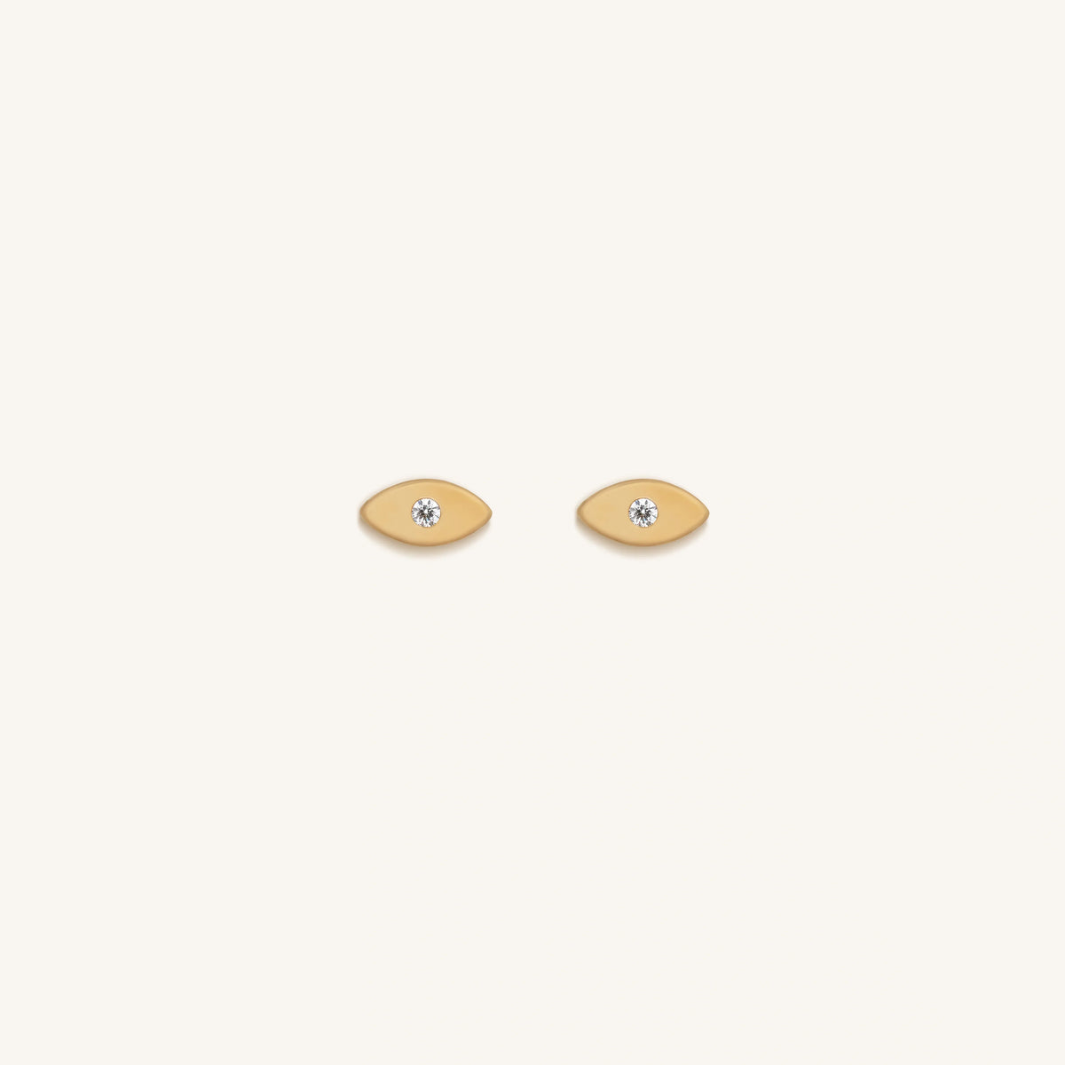 Uplifted Awareness Diamond Evil Eye Earrings