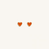 Unwavering Support Red Heart Earrings