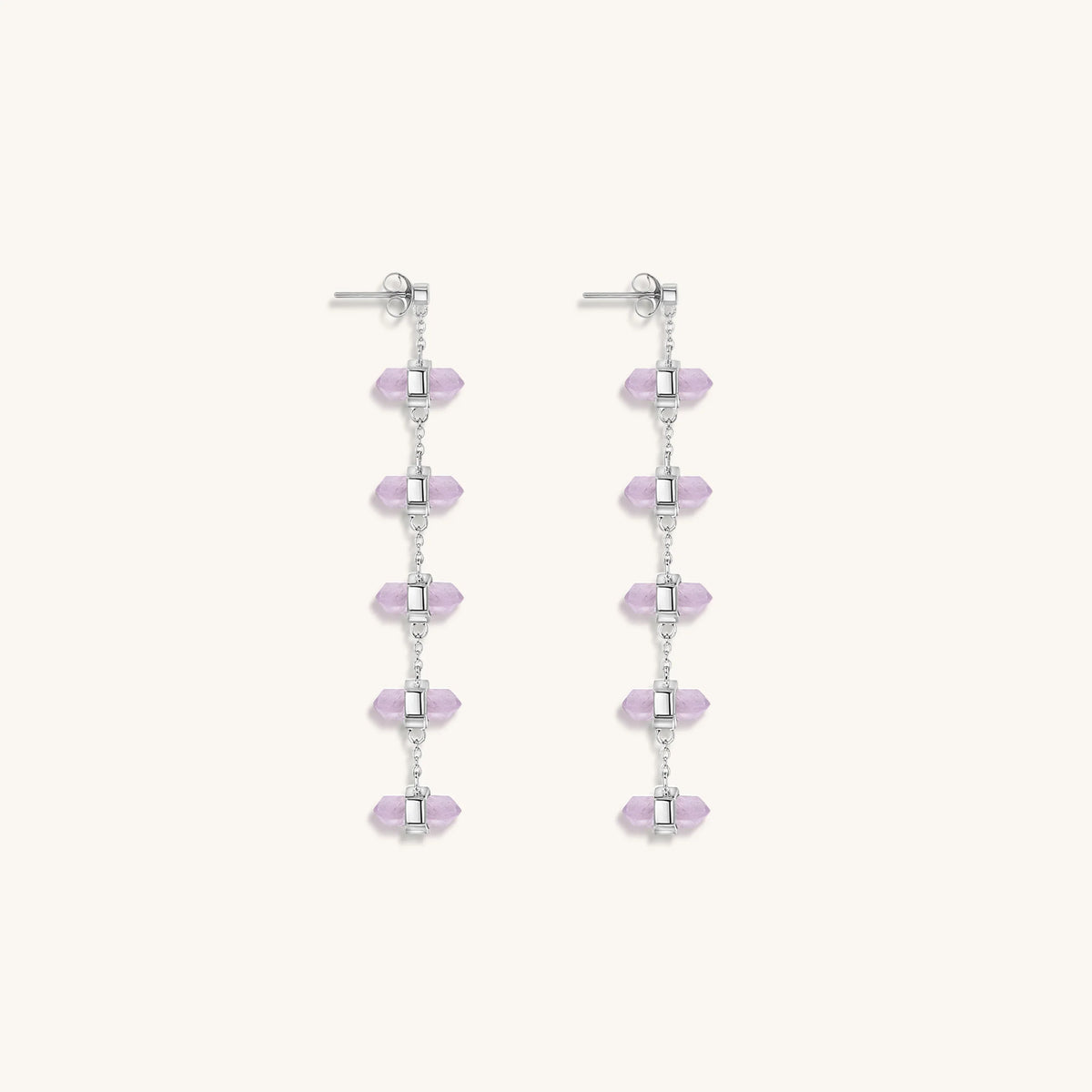 Overall Wellbeing - Amethyst Earrings