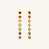 Celestial Chakra Evil Eye Multi-Stone Earrings