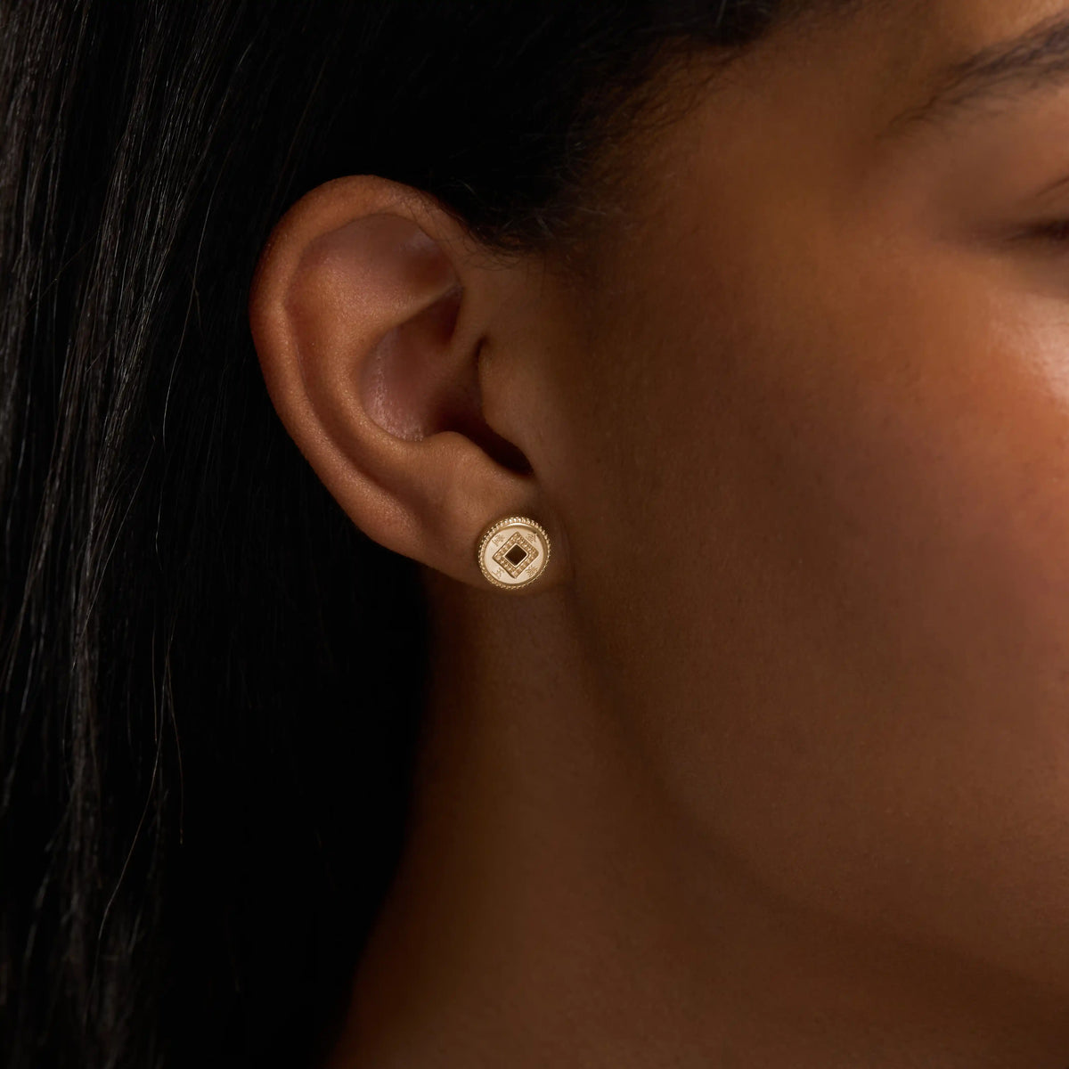 Unity Flow Coin Stud Earrings