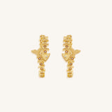 Flowing Fortune Fish Hoop Earrings