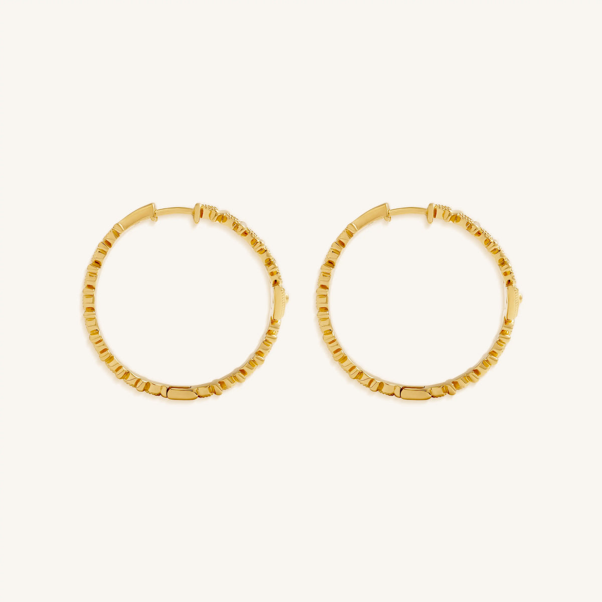Flowing Fortune Fish Hoop Earrings