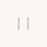 Sparkling Soul - Silver Hoop Earrings