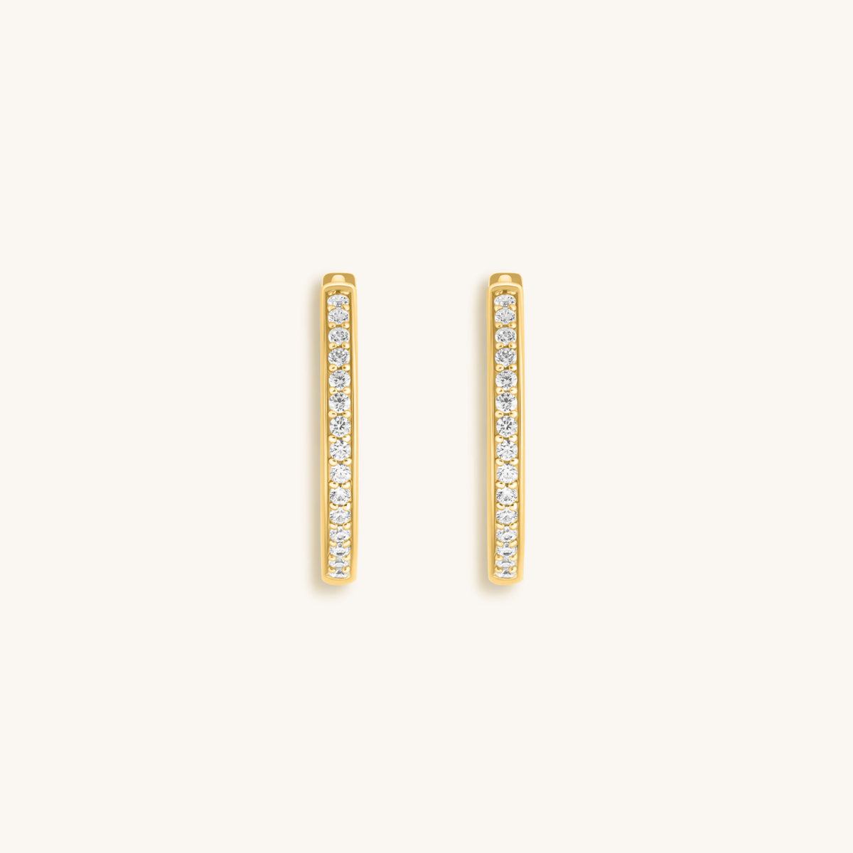 Sparkling Soul - Gold Hoop Earrings
