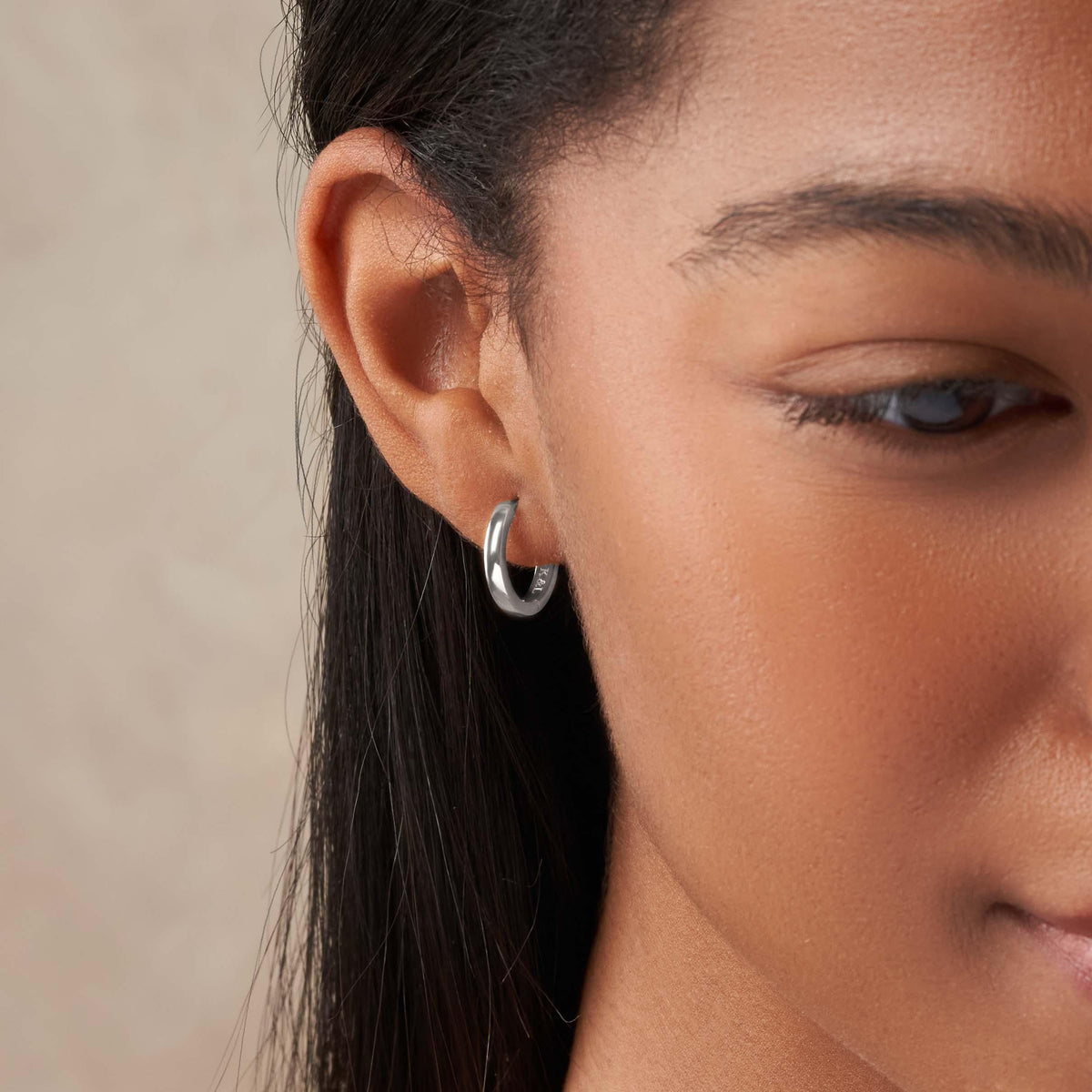 Flow of Energy - Silver Hoop Earrings