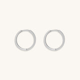 Flow of Energy - Silver Hoop Earrings