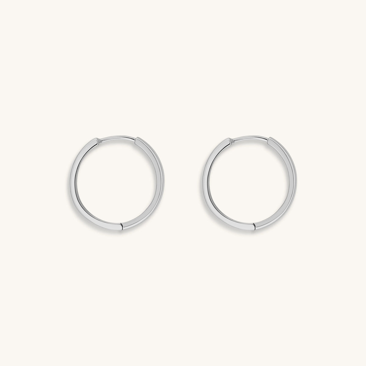 Flow of Energy - Silver Hoop Earrings