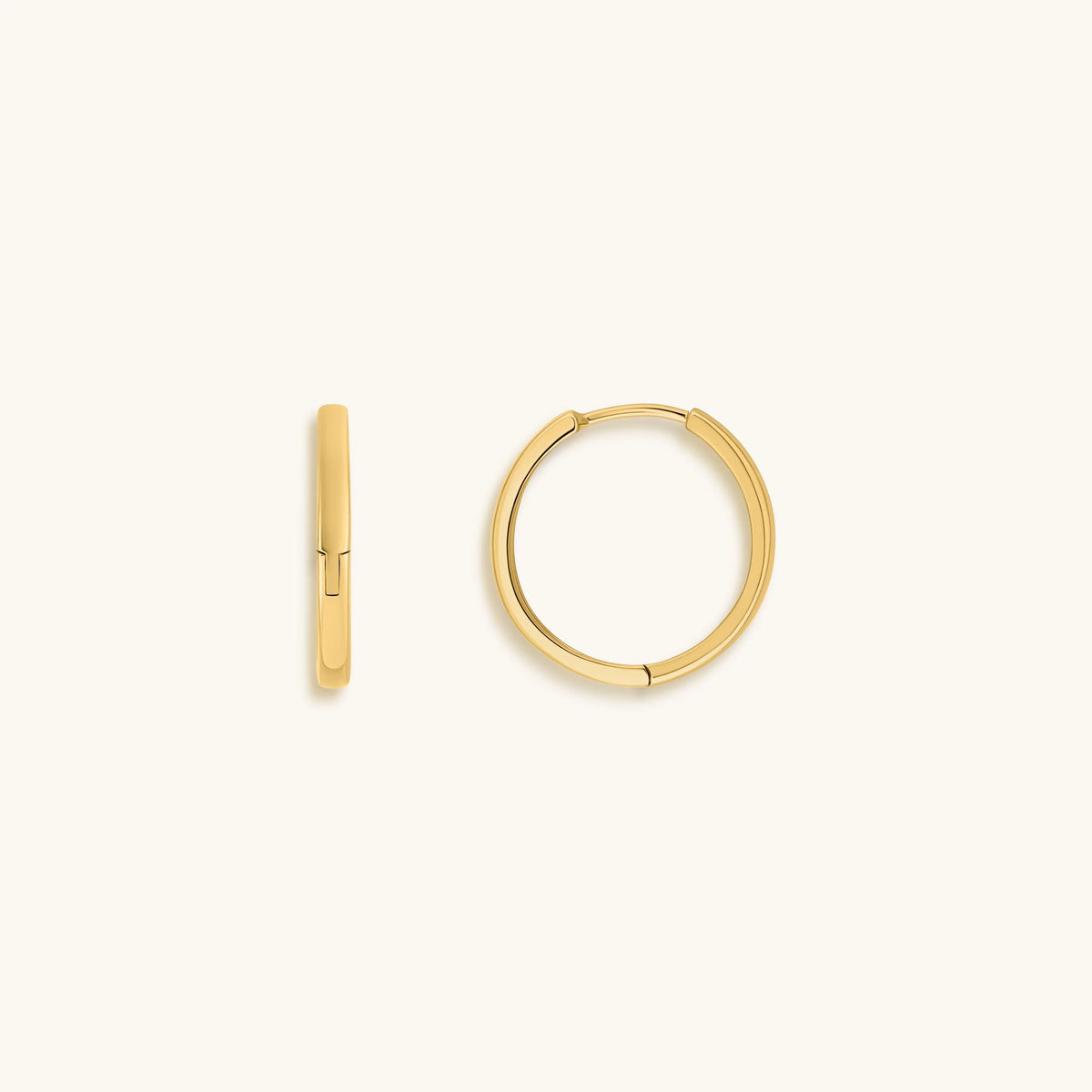 Flow of Energy Gold Hoop Earrings
