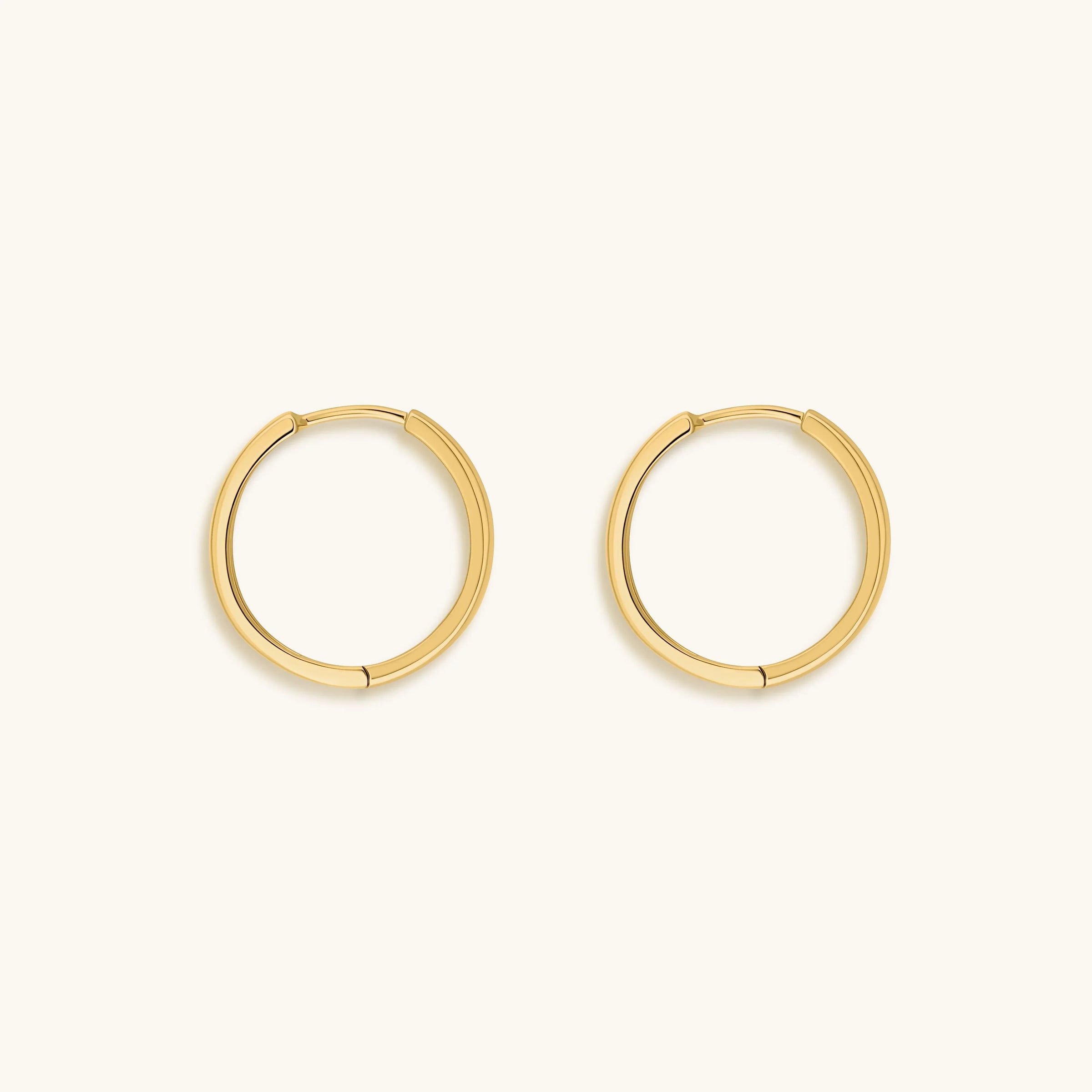 Flow of Energy Gold Hoop Earrings