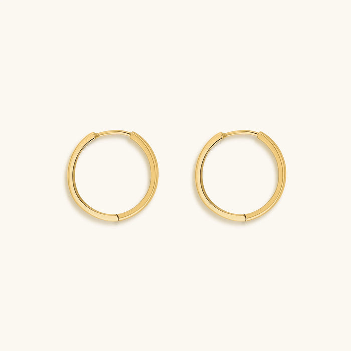 Flow of Energy Gold Hoop Earrings