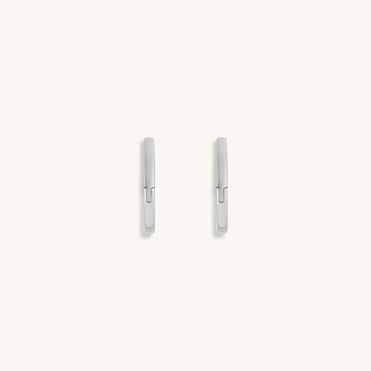 Flow of Energy - Silver Hoop Earrings