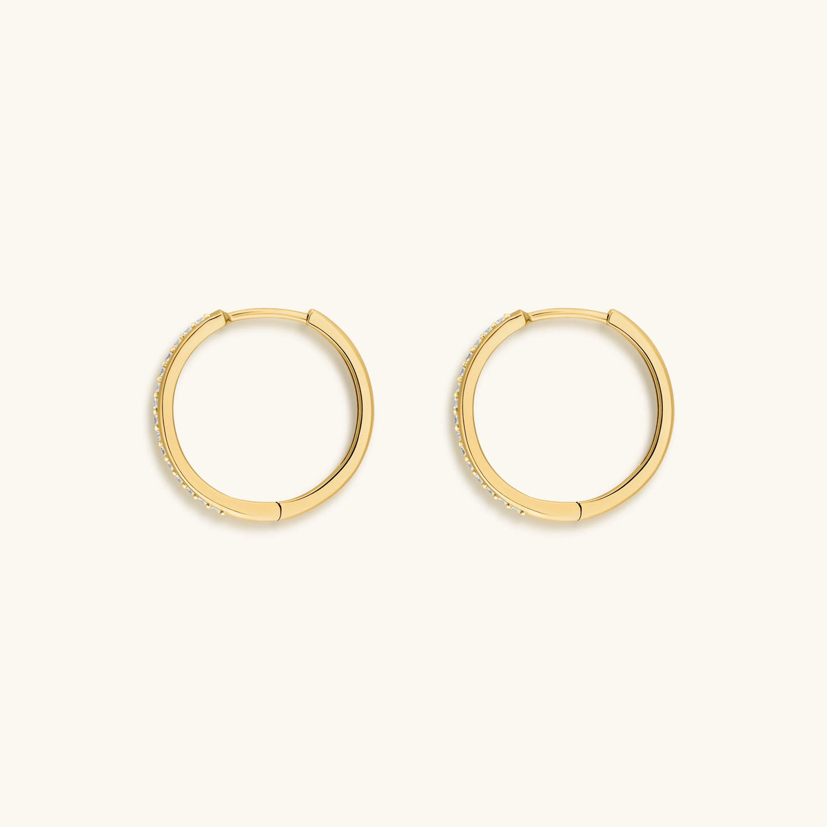 Wheel of Stars Gold Hoop Earrings