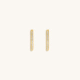 Wheel of Stars Gold Hoop Earrings