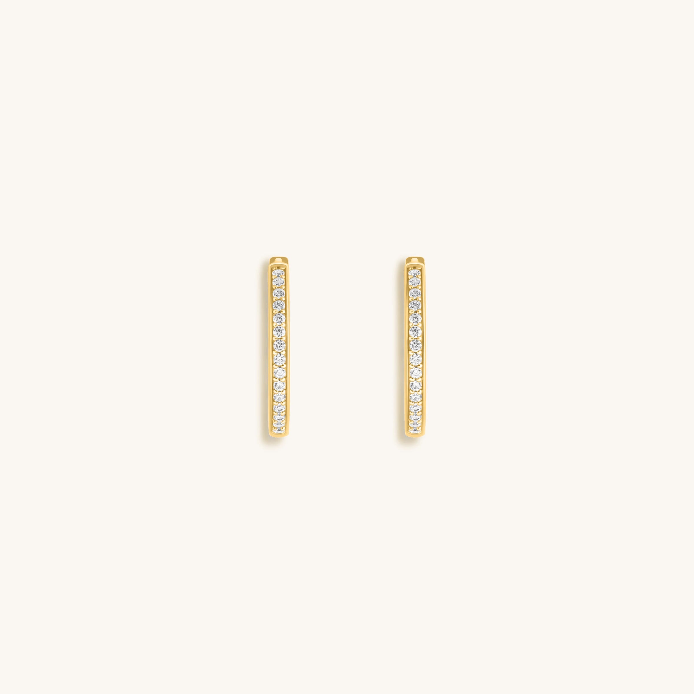 Wheel of Stars Gold Hoop Earrings