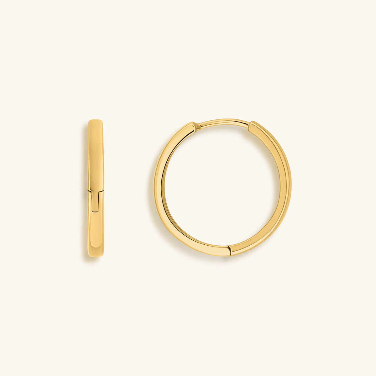 Eternal Circle Gold Hoop Earrings