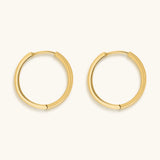 Eternal Circle Gold Hoop Earrings