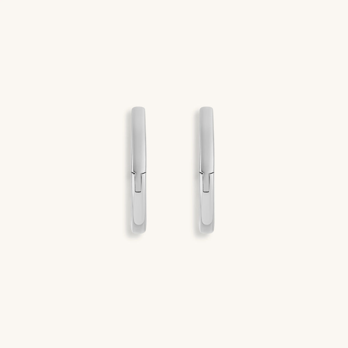 Eternal Circle -  Silver Hoop Earrings
