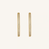 Celestial Radiance Gold Hoop Earrings