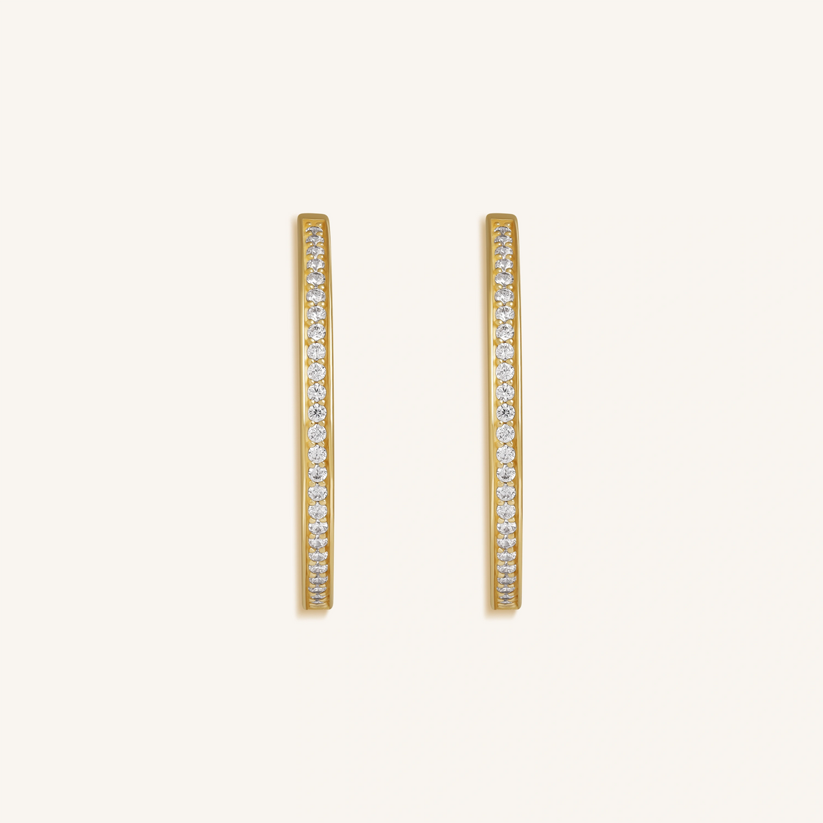 Celestial Radiance Gold Hoop Earrings