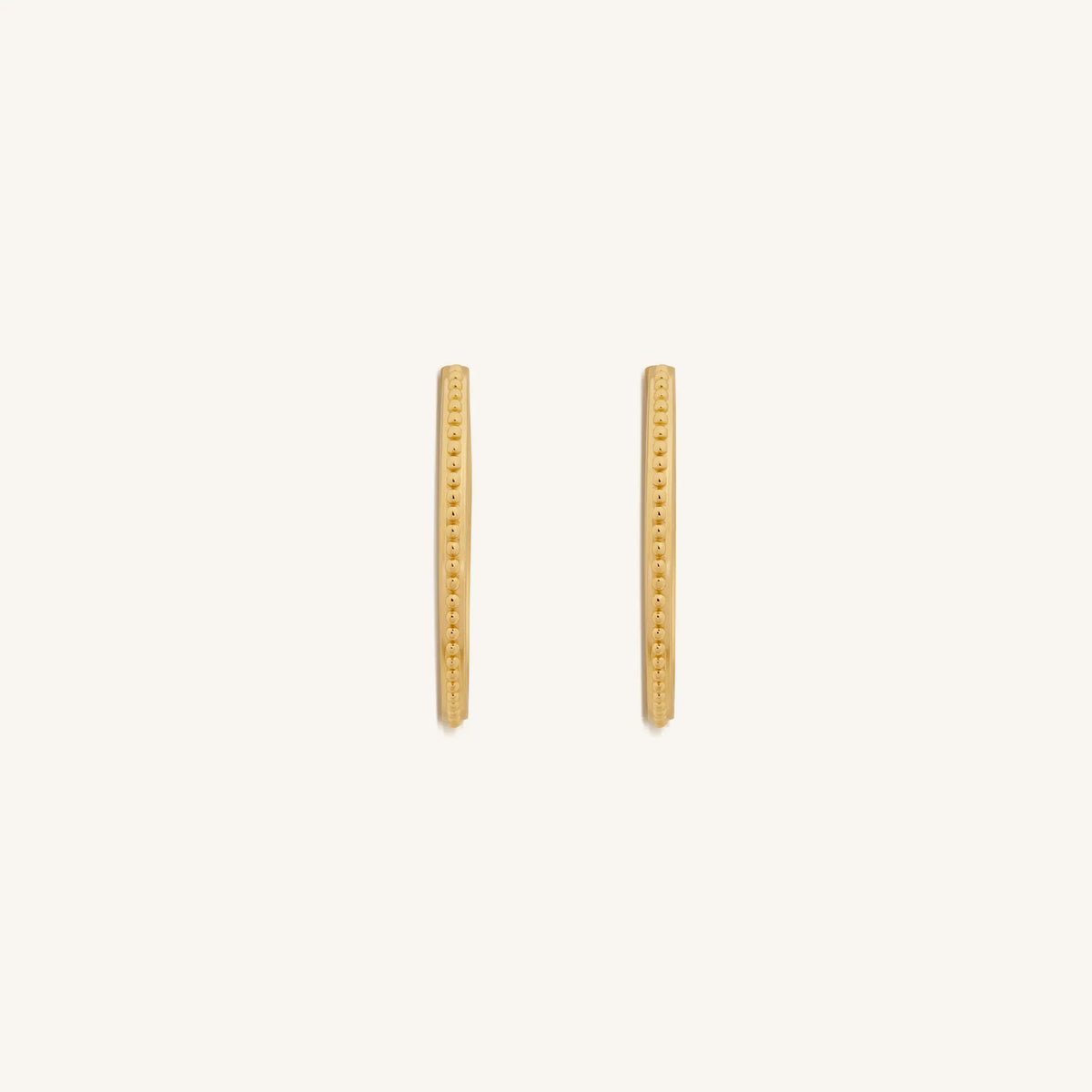 Graceful Strength Turquoise Gold Hoop Earrings