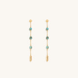 Serene Intentions Turquoise Mantra Earrings