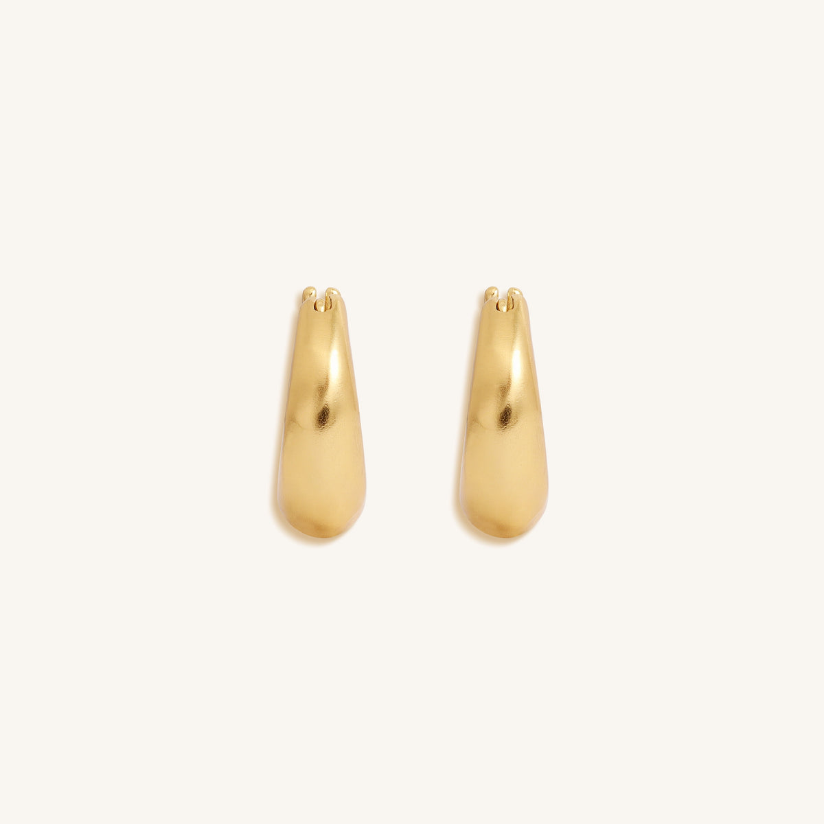 Solstice Gleam Gold Hoops