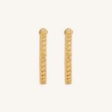 Eternal Radiance Gold Hoop Earrings