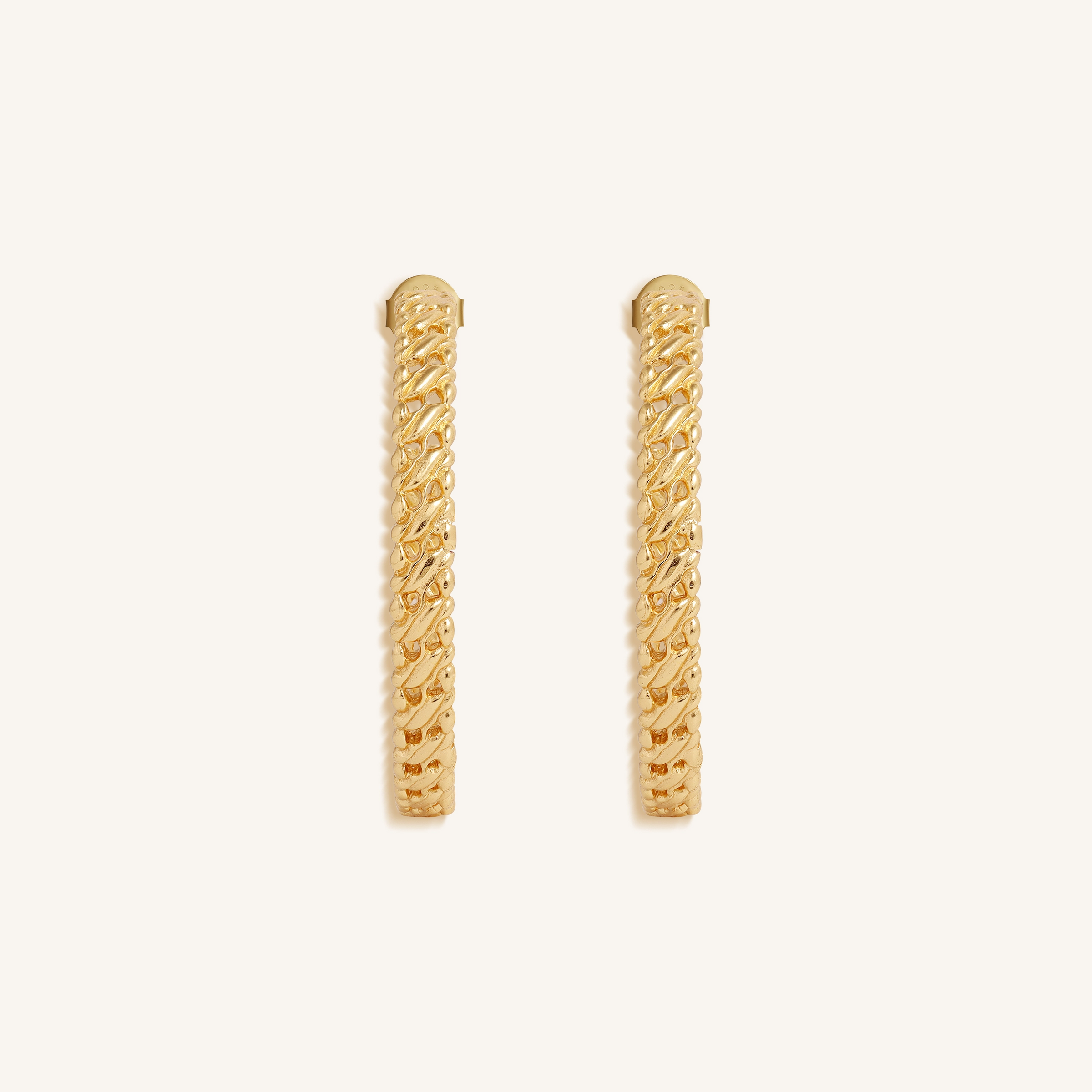 Eternal Radiance Gold Hoop Earrings