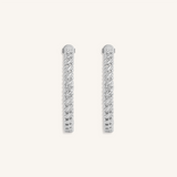 Eternal Flow Silver Hoop Earrings