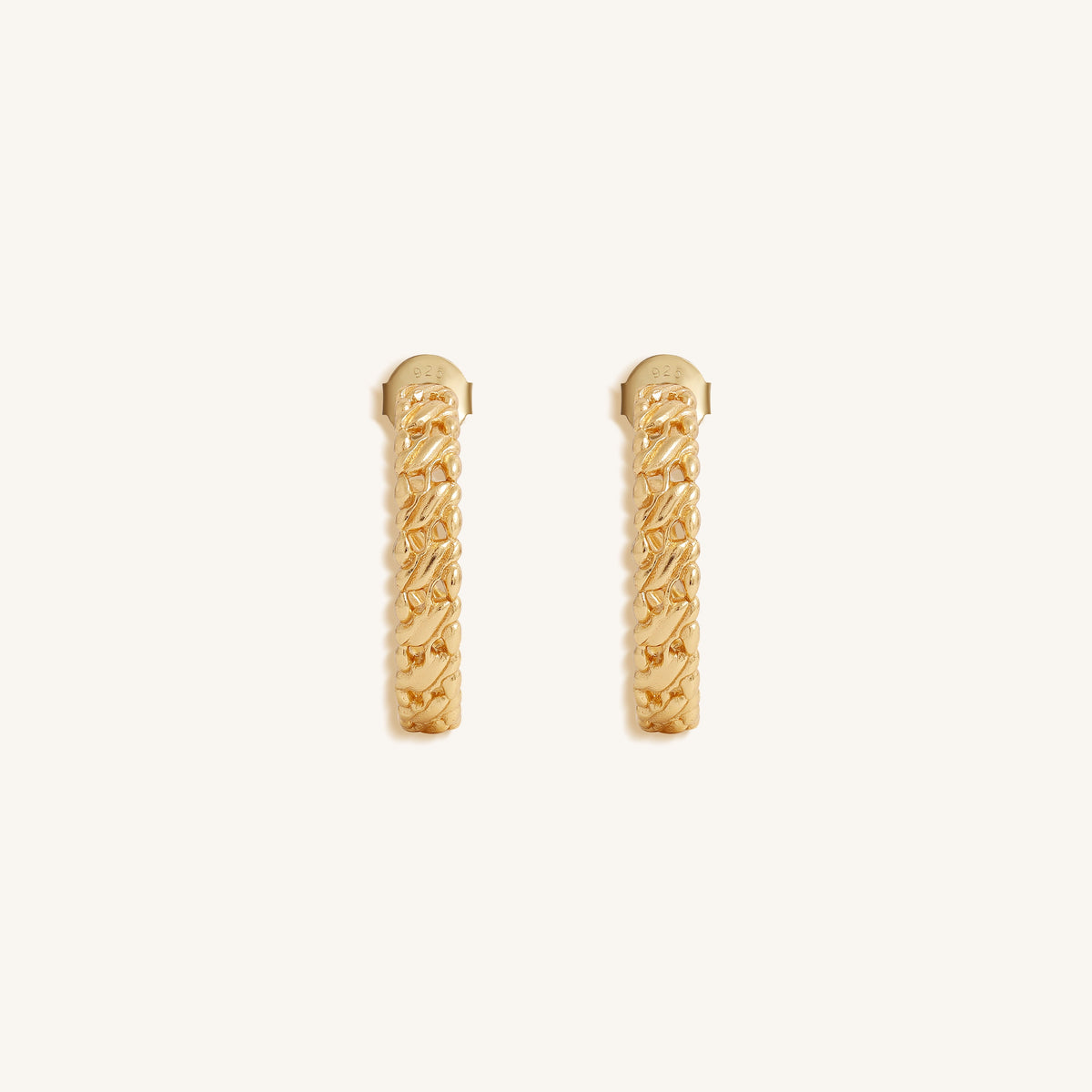 Infinite Golden Flow Hoop Earrings