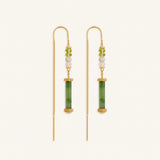 Renewed Radiance Multi-Stone Threader Earrings