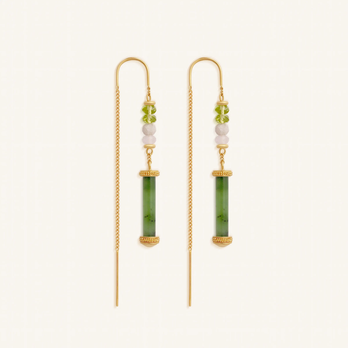 Renewed Radiance Multi-Stone Threader Earrings