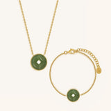 Radiant Fortune Jade Coin Set