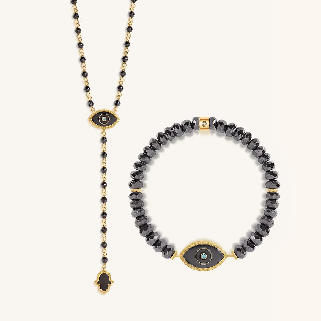 Guardian Flow Hematite & Aquamarine Set