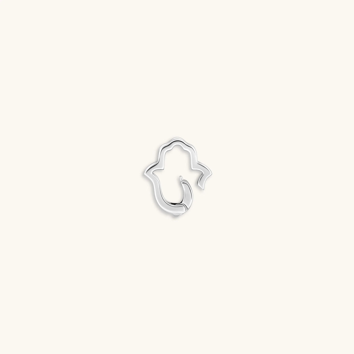 Loyal Link Silver Hamsa Lock
