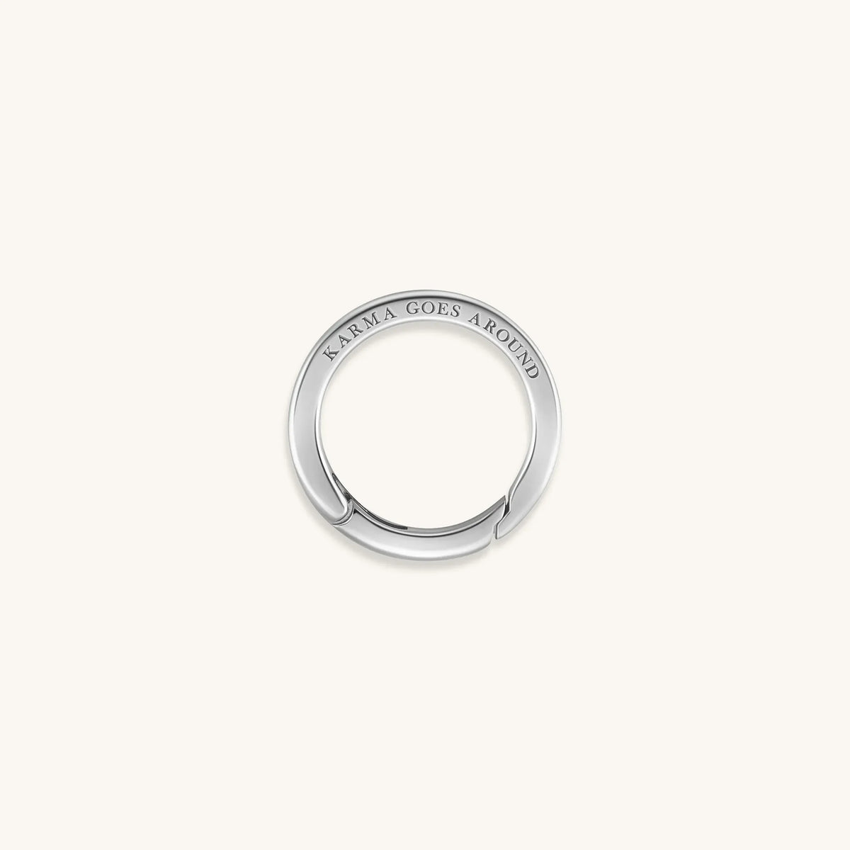 Positive Outcome Silver Karma Circle Lock