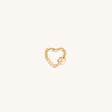 Latched in Love Gold Heart Lock
