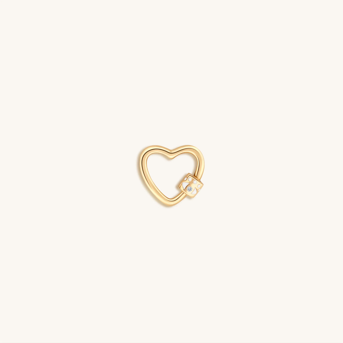 Latched in Love Gold Heart Lock